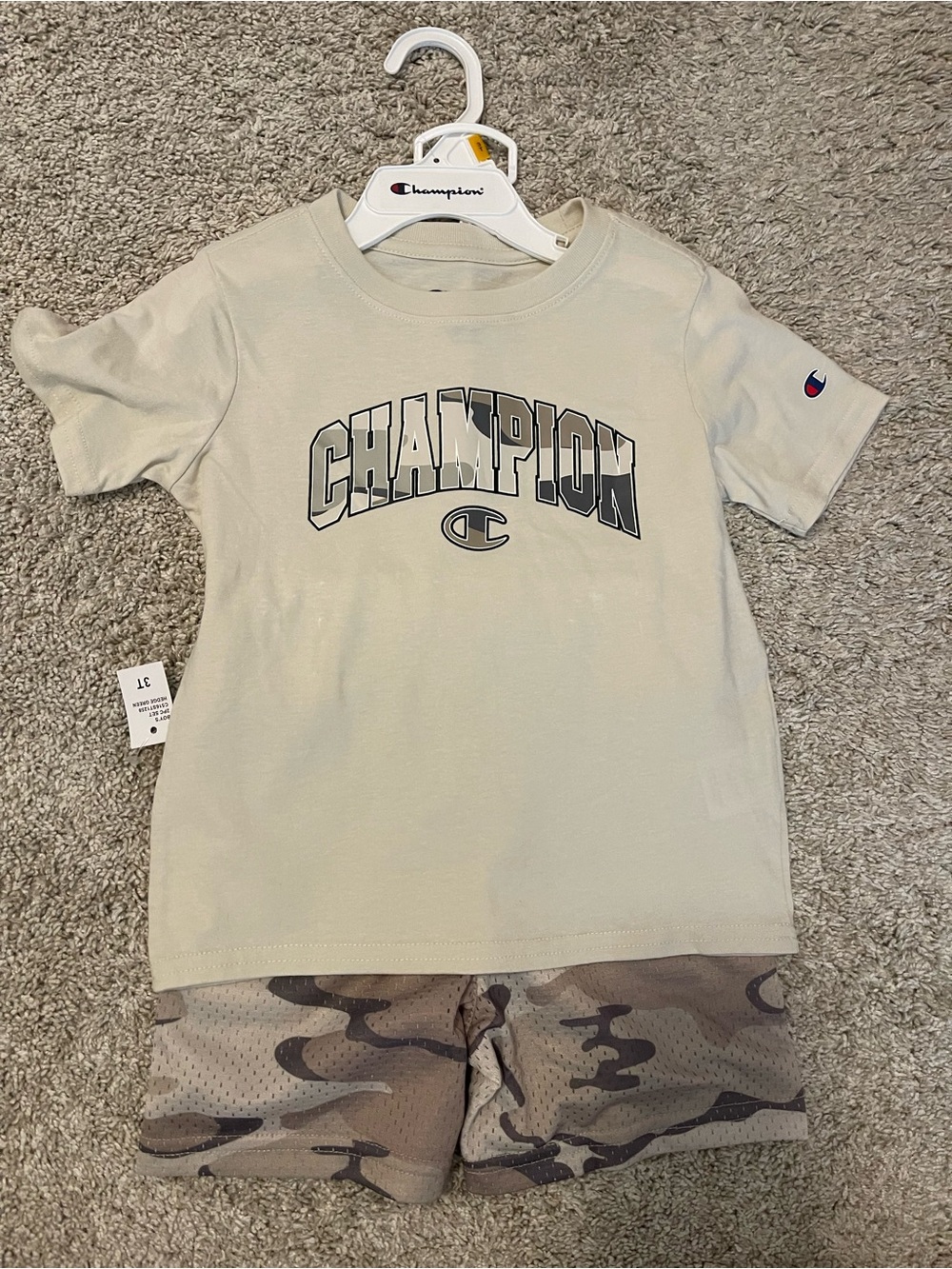 Champion Toddler 3T Camo shirt & short set